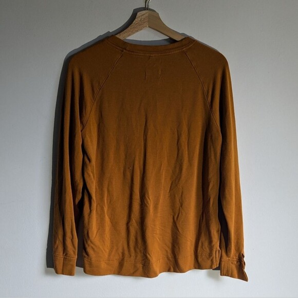 Lou & Grey Rust Orange Signature Soft Pullover Crewneck Sweatshirt - Picture 2 of 5